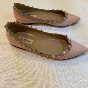 Valentino Rockstud Patent Flats